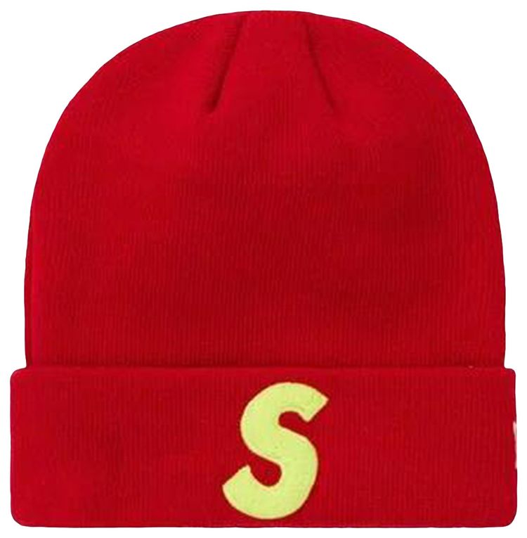 Supreme x New Era Logo Beanie Red