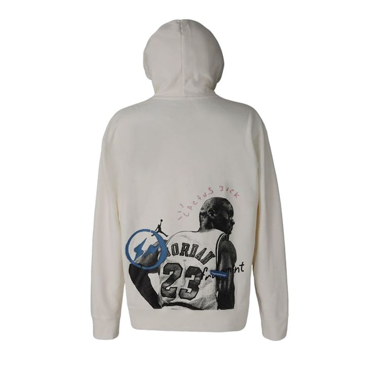 Air Jordan x Travis Scott x Fragment Hoodie Cream