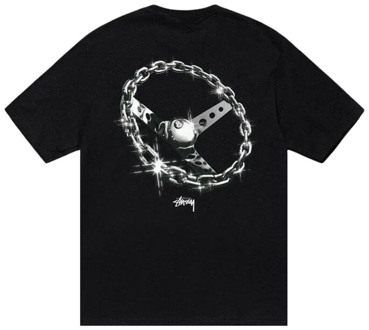 Stussy Chain link Tee Black