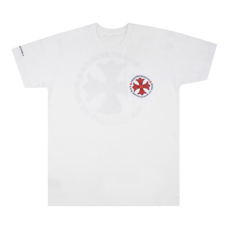 Chrome Hearts Made in Hollywood Plus Cross T Shirt WhiteRed