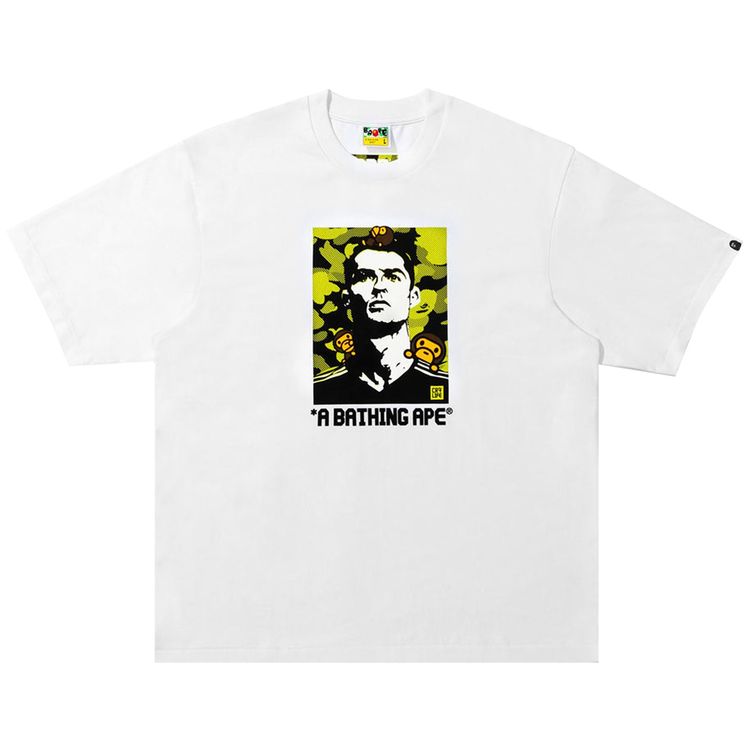 BAPE x CR7 Life Baby Milo Relaxed Fit Tee White