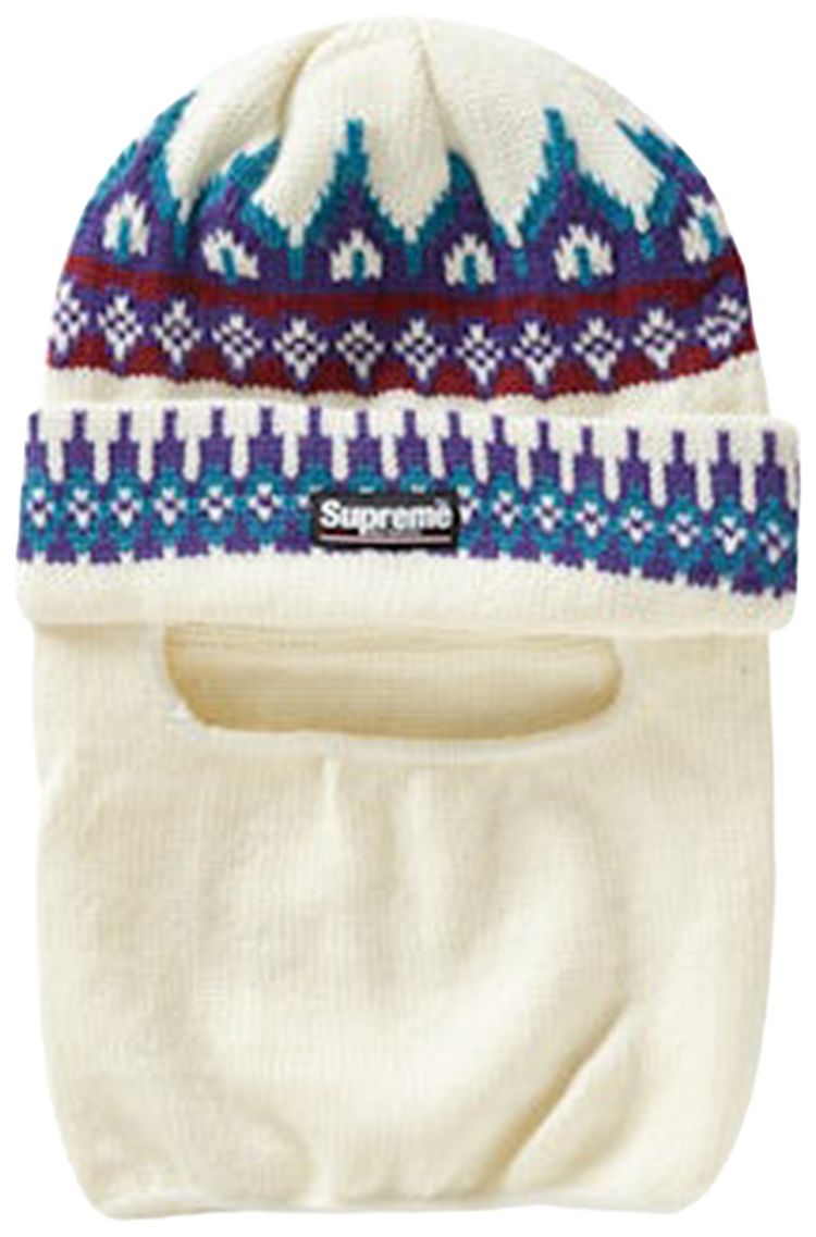 Supreme Facemask Beanie Natural