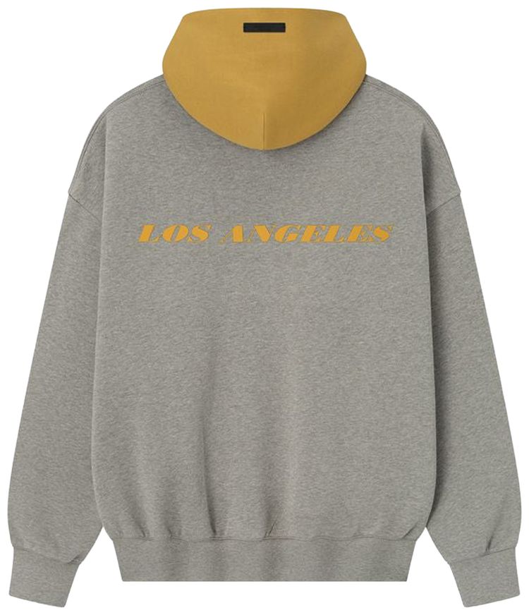 Fear of God Essentials x NBA Lakers Sport Hoodie Concrete HeatherCanyon