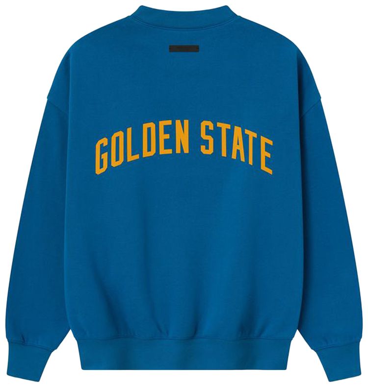 Fear of God Essentials x NBA Warriors Sport Crewneck Blue Sapphire