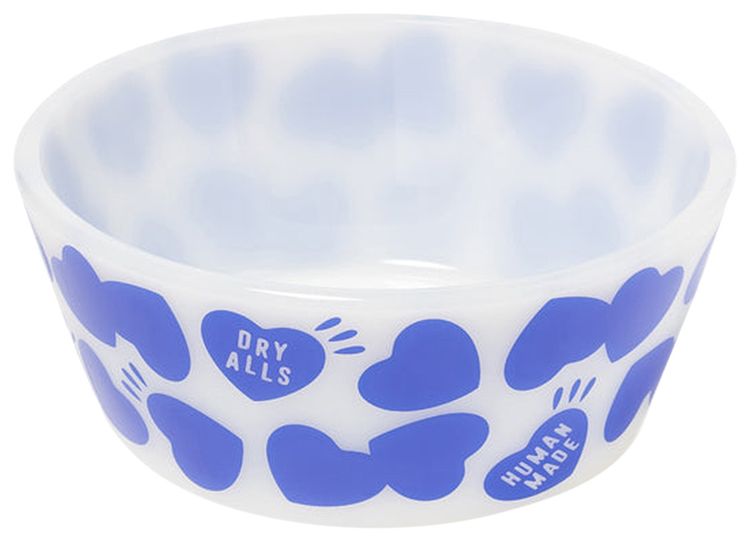 Human Made Heart Pattern Bowl Blue