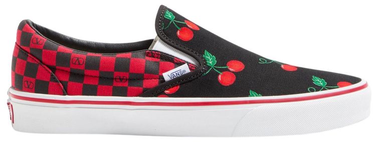 Valentino Garavani x Vans Classic Slip On Checkerboard Cherry Red
