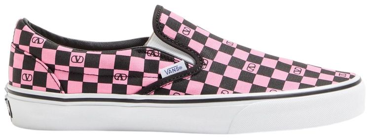 Valentino Garavani x Vans Classic Slip On Checkerboard Pink