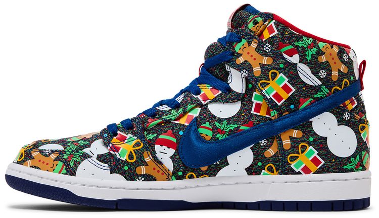 Concepts x Nike SB Dunk Pro High Ugly Christmas Sweater 2017 Special Box