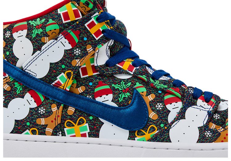 Concepts x Nike SB Dunk Pro High Ugly Christmas Sweater 2017 Special Box