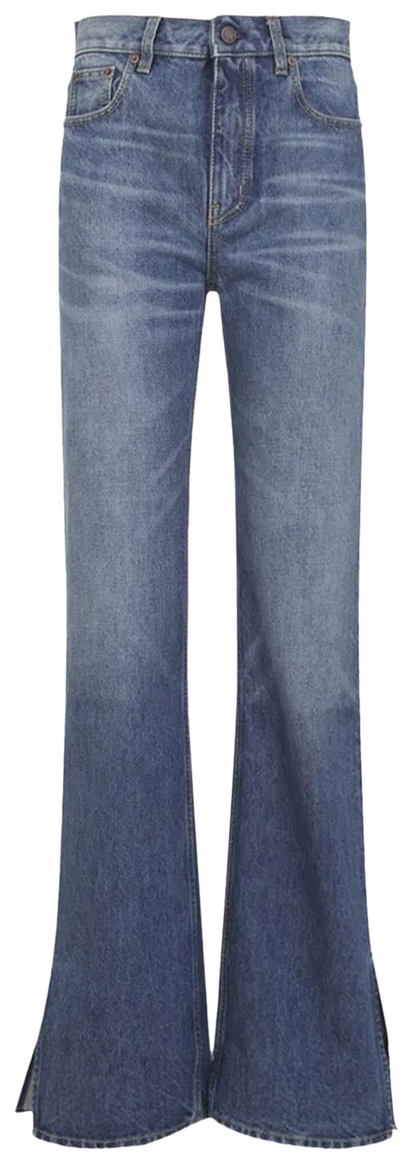 Chloe Jeans With Slits Faded Indigo