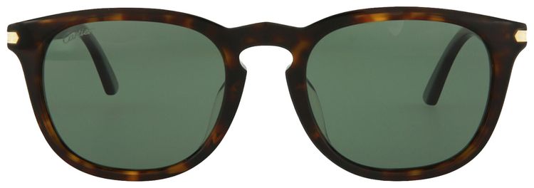Cartier Square Frame Acetate Sunglasses HavanaGreen