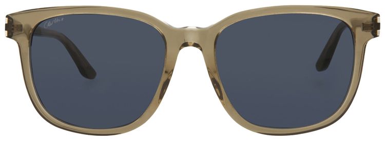 Cartier Square Frame Acetate Sunglasses BrownGrey