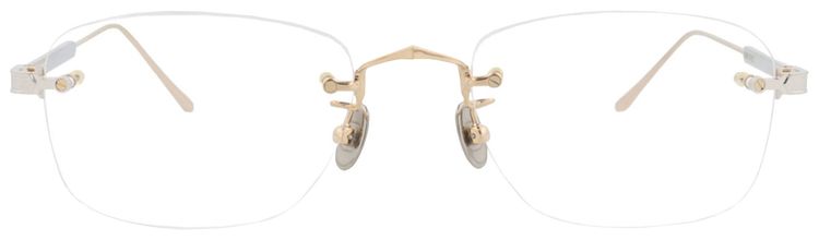 Cartier Square Frame Titanium Optical Frames GoldSilver