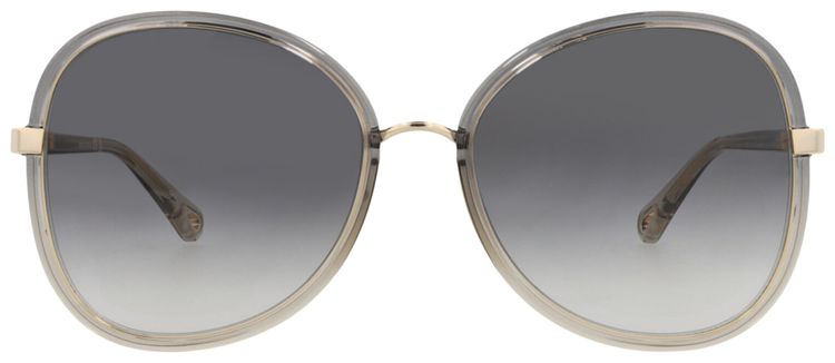 Chloe Round Frame Injection Sunglasses Grey