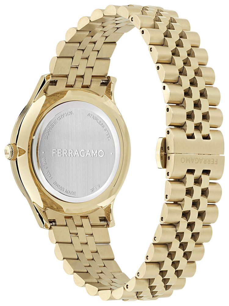 Ferragamo Duo Diamond Watch Gold