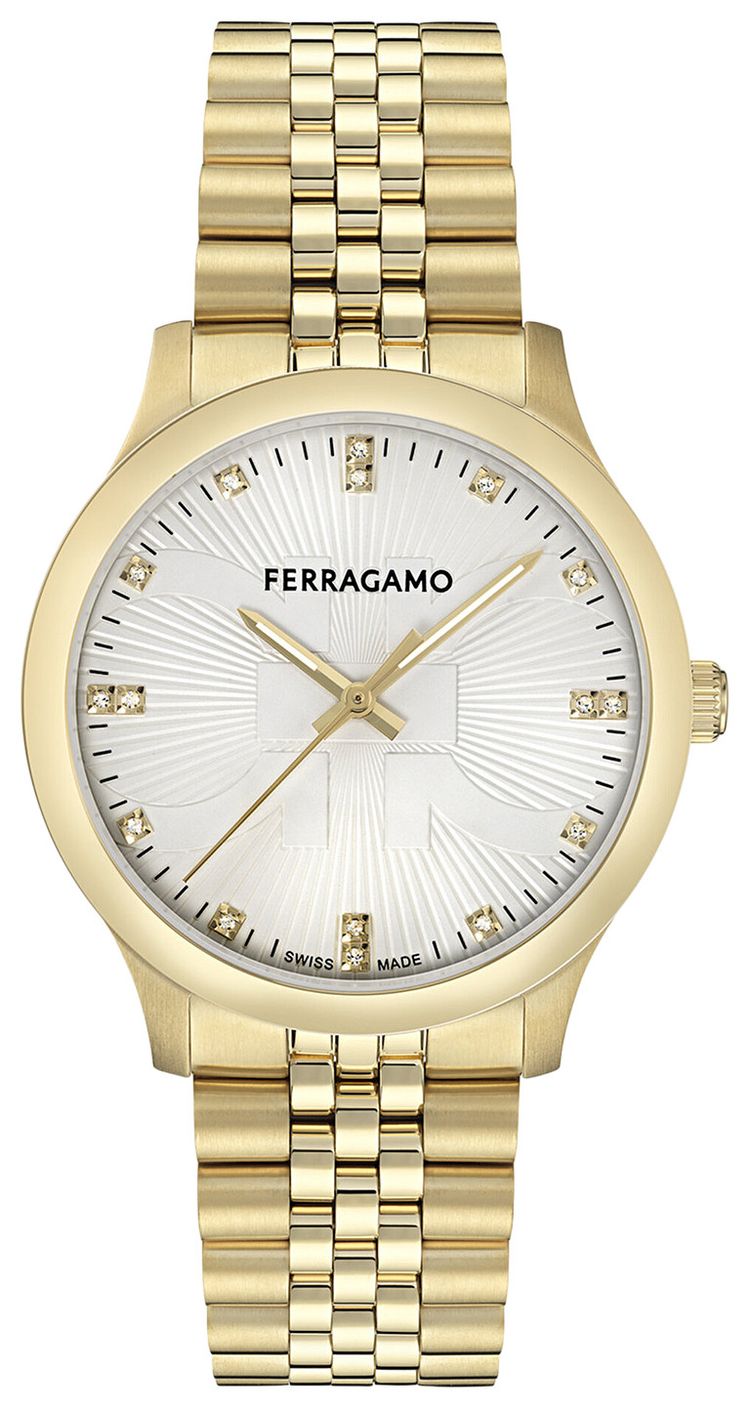 Ferragamo Duo Diamond Watch Gold