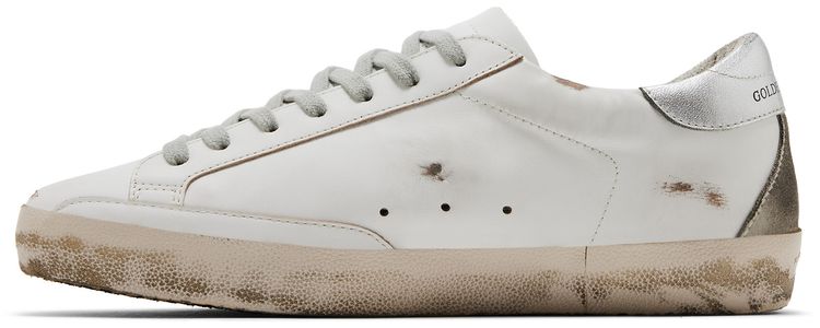 Golden Goose Superstar White Silver