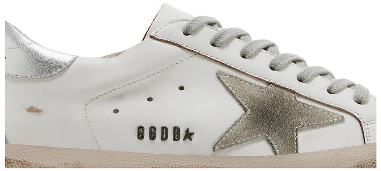 Golden Goose Superstar White Silver