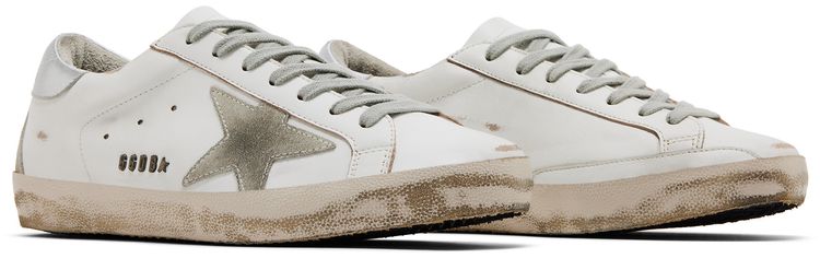 Golden Goose Superstar White Silver