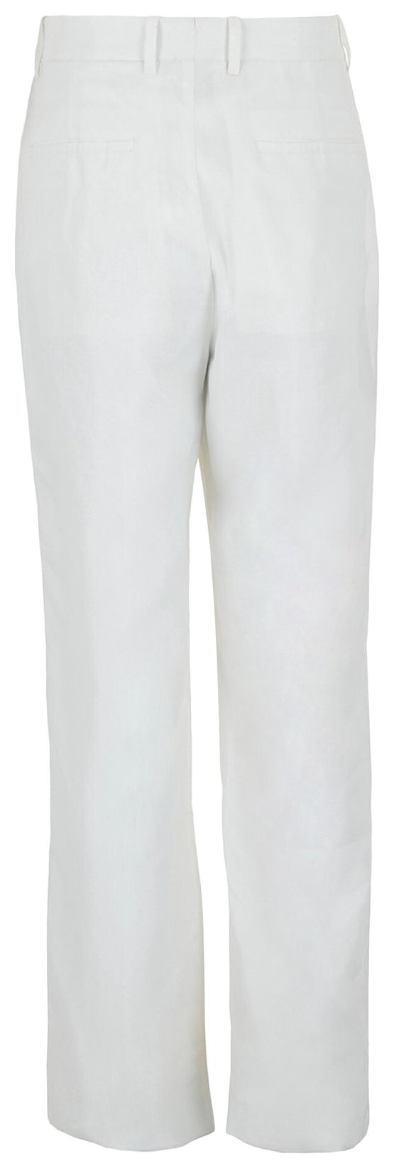 Ferragamo Silk Wide Leg Pants White