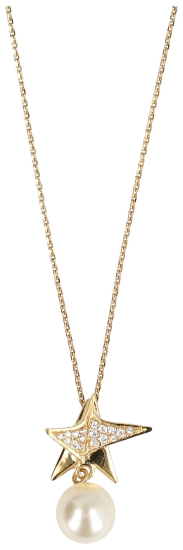 Ferragamo Star Pendant Necklace Gold