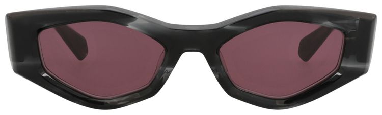 Valentino Cat Eye Frame Acetate Sunglasses BlackBordeaux