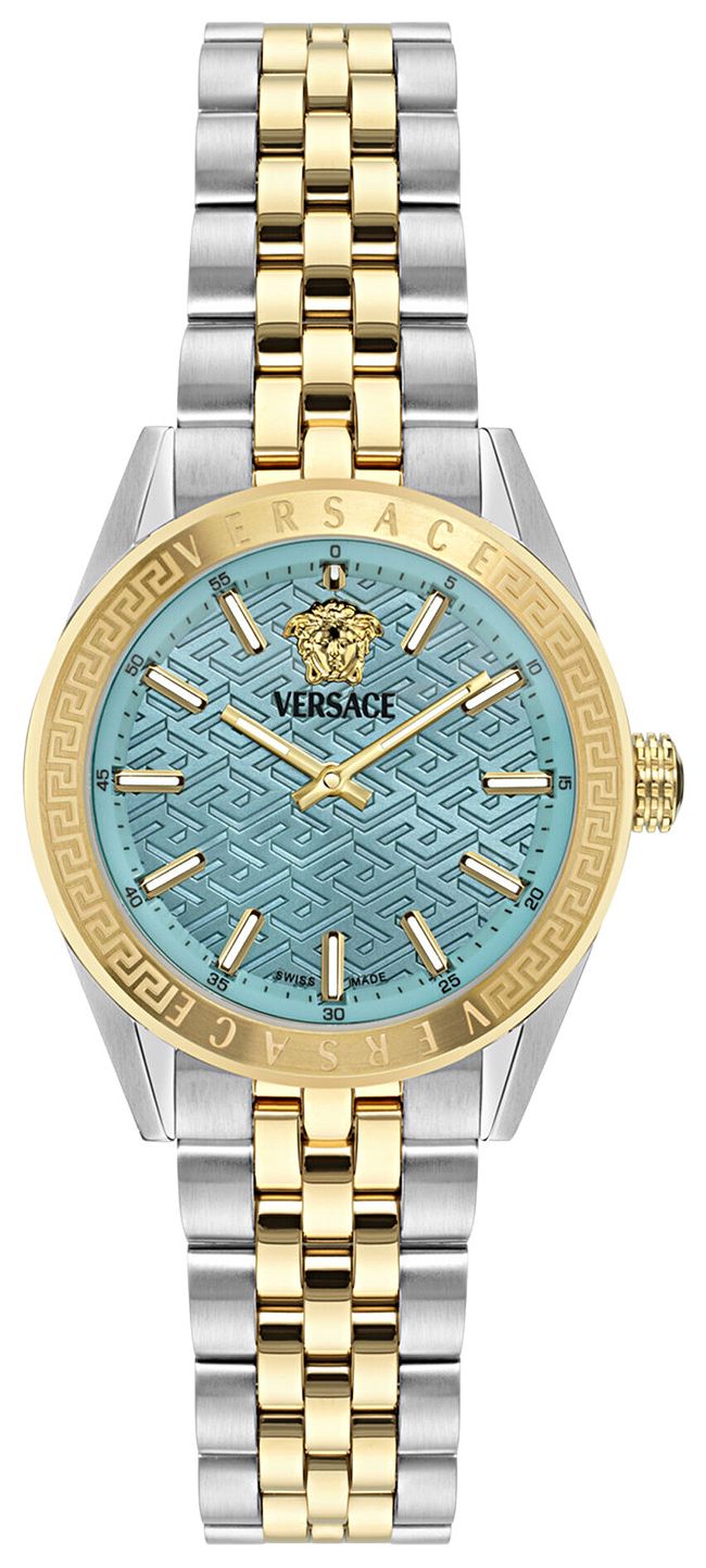 Versace V Code Bracelet Watch Two Tone