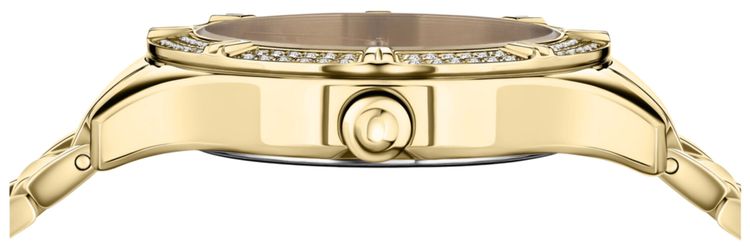 Versace Canton Road Crystal Bracelet Watch Gold