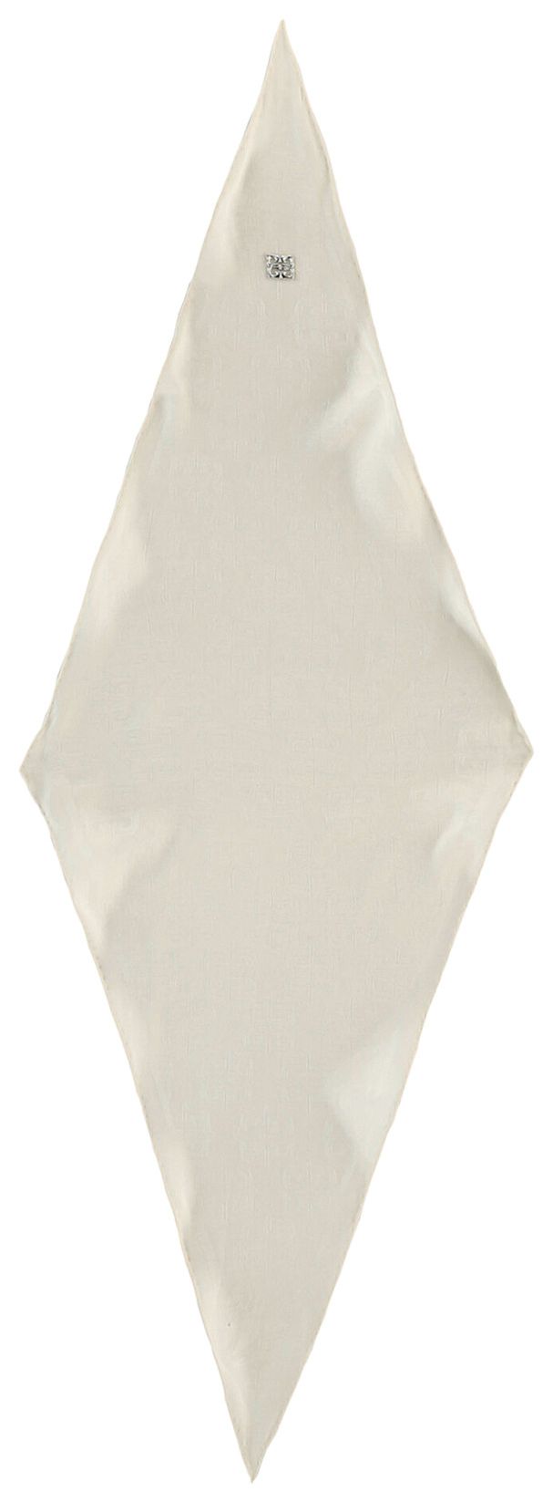 Givenchy Silk Logo Print Scarf White