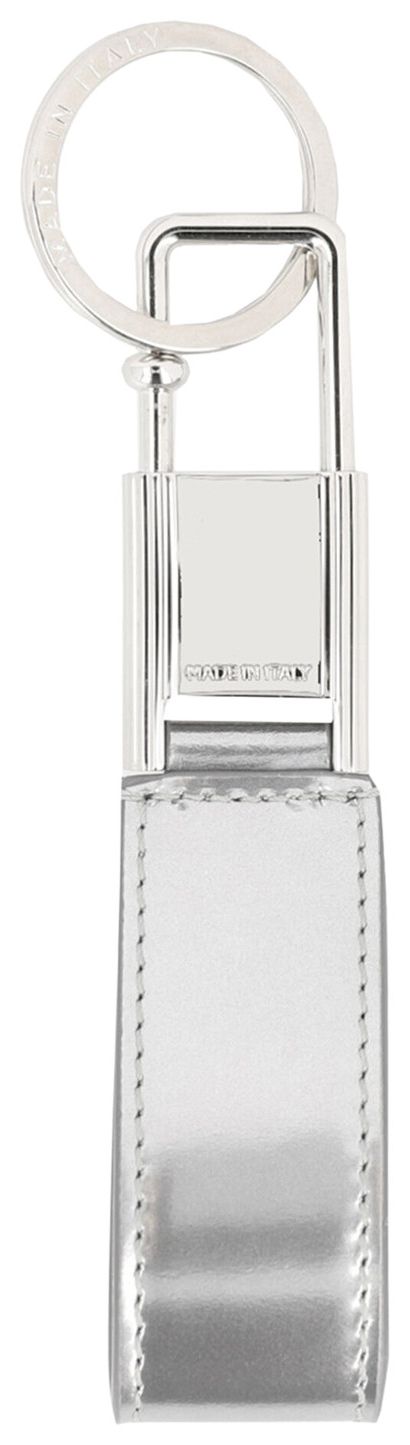 Ferragamo Logo Keyring Silver