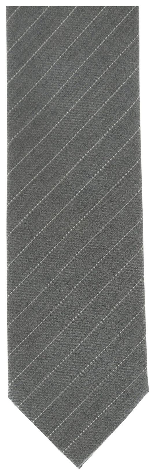 Givenchy Pinstriped Wool Tie Light GreyMelange