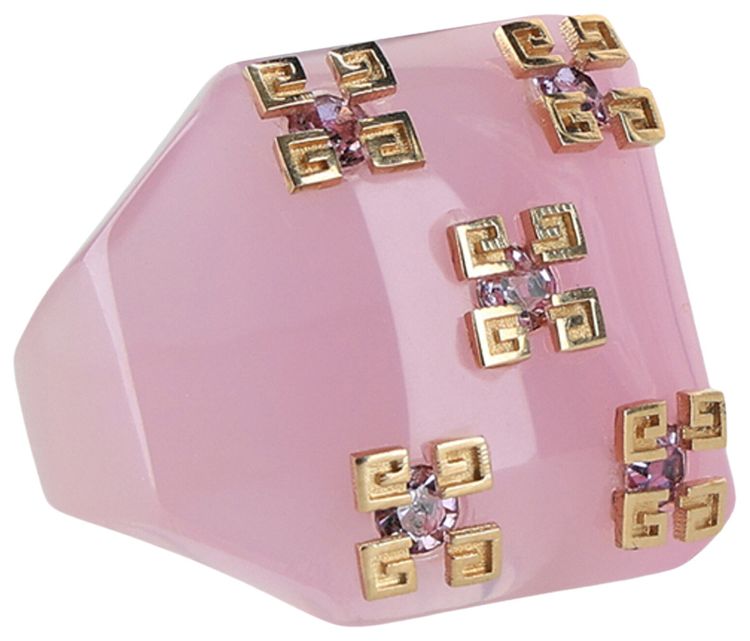 Givenchy 4G Plumetis Ring PinkGold