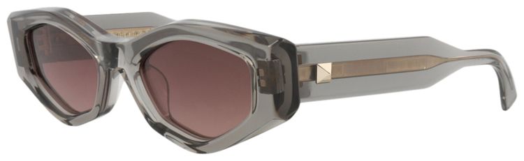 Valentino Cat Eye Frame Acetate Sunglasses GreyRose