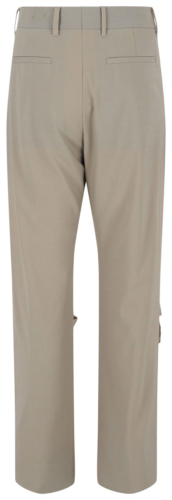 Givenchy Destroyed Straight Fit Pants Stone Grey
