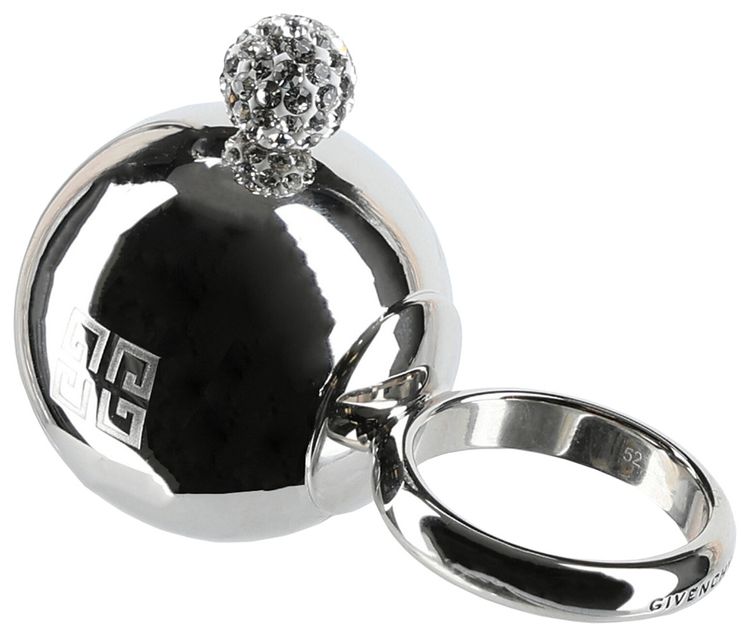 Givenchy 4G Medium Pearl Ring Silver