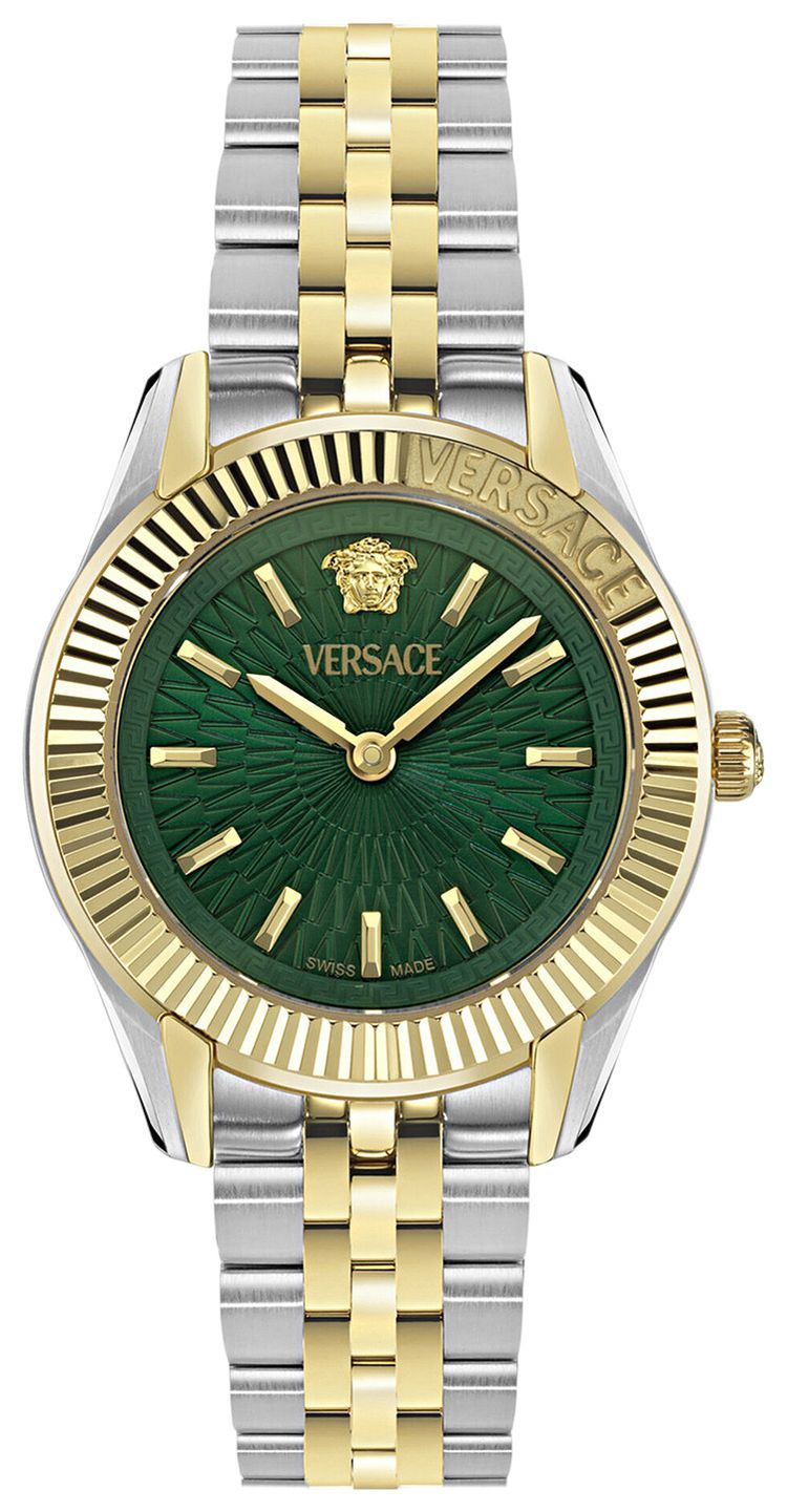 Versace Greca Time Petite Bracelet Watch Two Tone