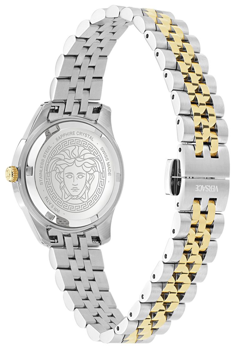 Versace Greca Time Petite Bracelet Watch Two Tone