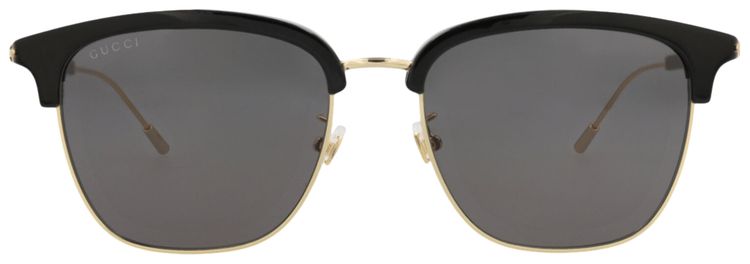 Gucci Round Frame Recycled Acetate Sunglasses BlackGoldGrey