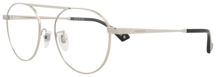 Gucci Round Frame Metal Optical Frames SilverTransparent
