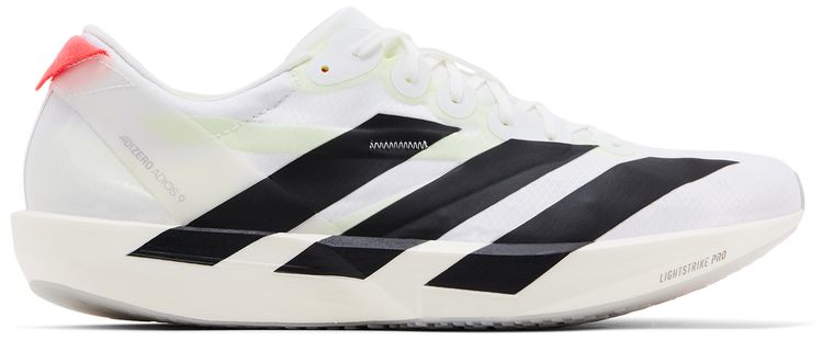 adidas Adizero Adios 9 White Black Silver Metallic