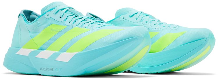 adidas Adizero Adios Pro 4 Flash Aqua Lucid Lemon