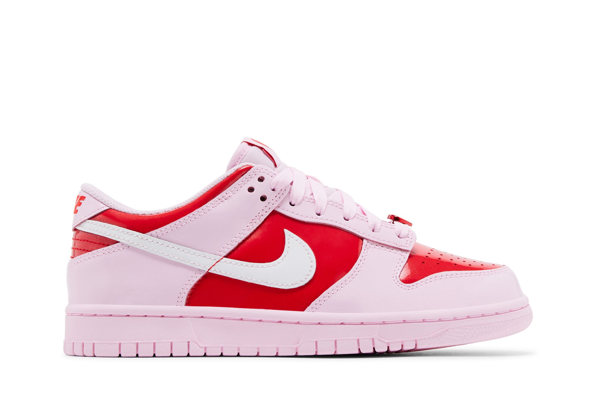 nike dunk low pink red white release date