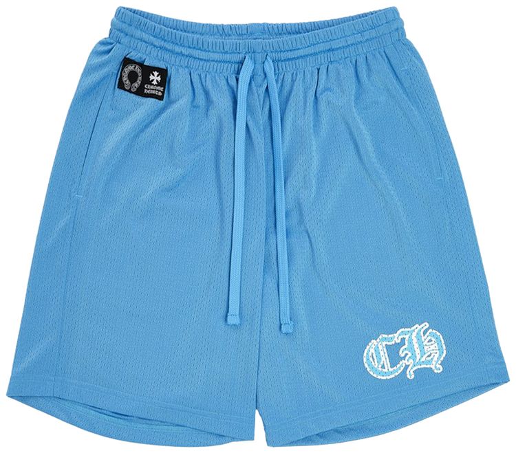 Chrome Hearts Mesh Varsity Shorts Blue