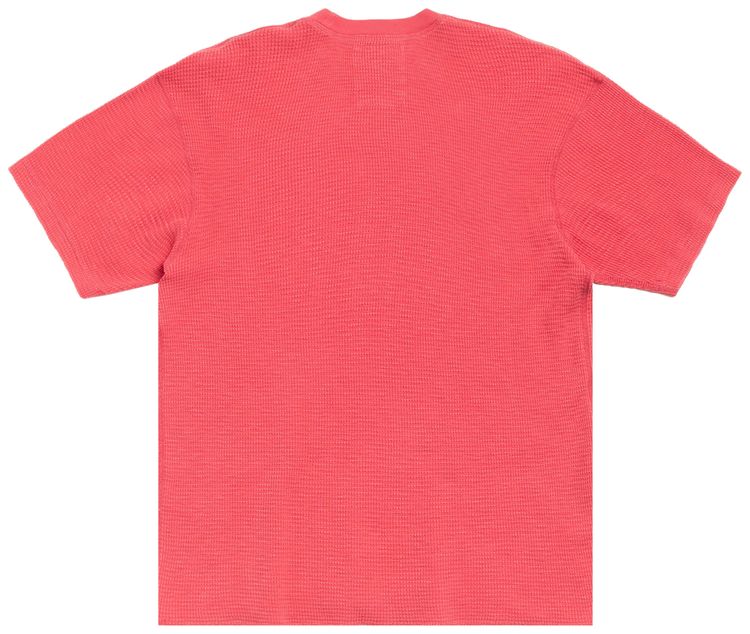 Stussy Pigment Dyed Short Sleeve Thermal Washed Red