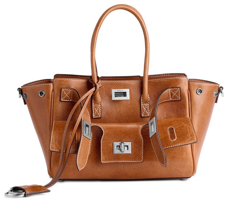 Balenciaga Bel Air Carry All Mini Tan Cowboy