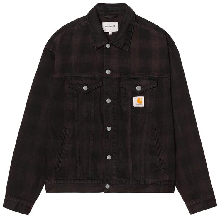 Carhartt WIP Everson Trucker Jacket Everson PrintBlackPalisander