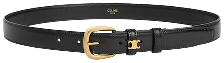 CELINE Vivienne Belt In Taurillon Leather Safari