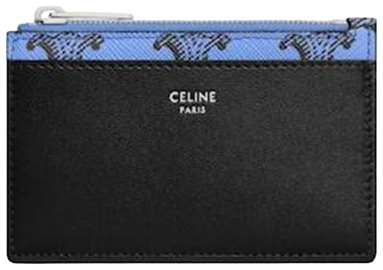 CELINE Zipped Card Holder Ultra Blue