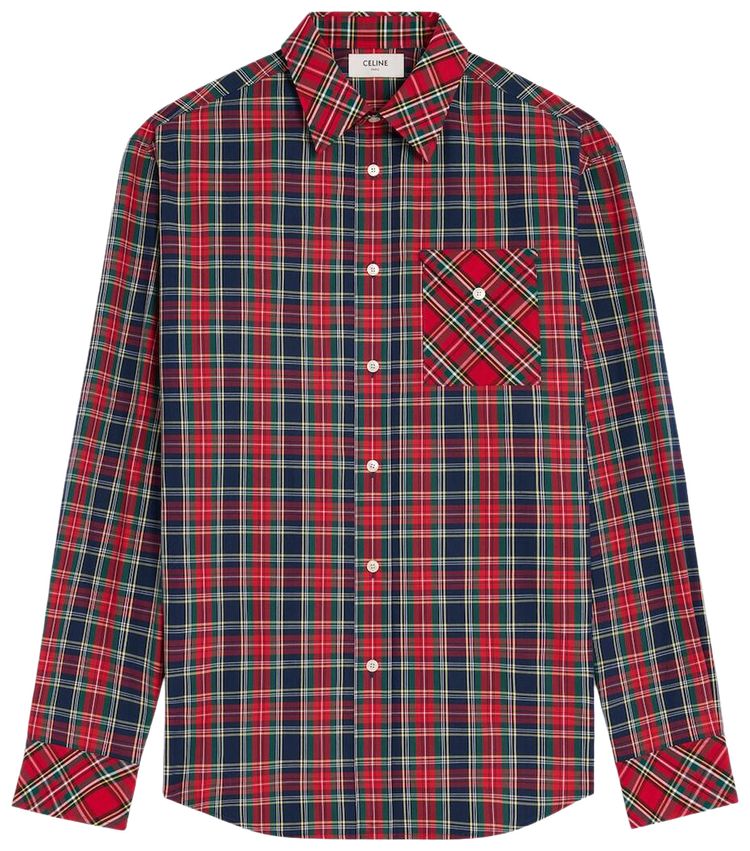 CELINE Relaxed Shirt NavyRedYellow