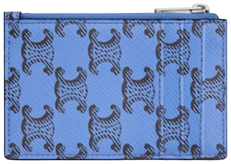 CELINE Zipped Card Holder Ultra Blue
